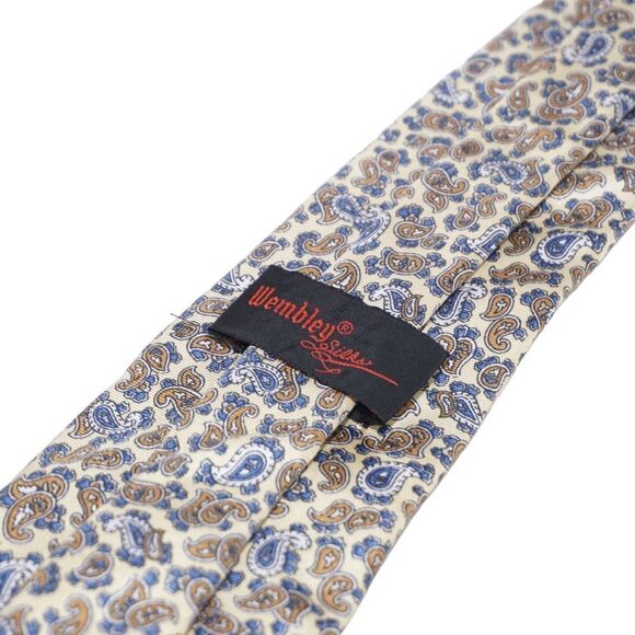 Wembley Silk Paisley Tie - Picture 3 of 6